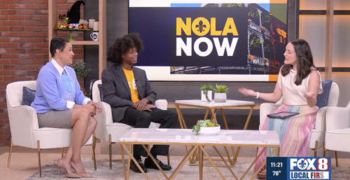 J'Vann Martin, Ph.D., and College Track scholar Kash Friday on NOLA Now